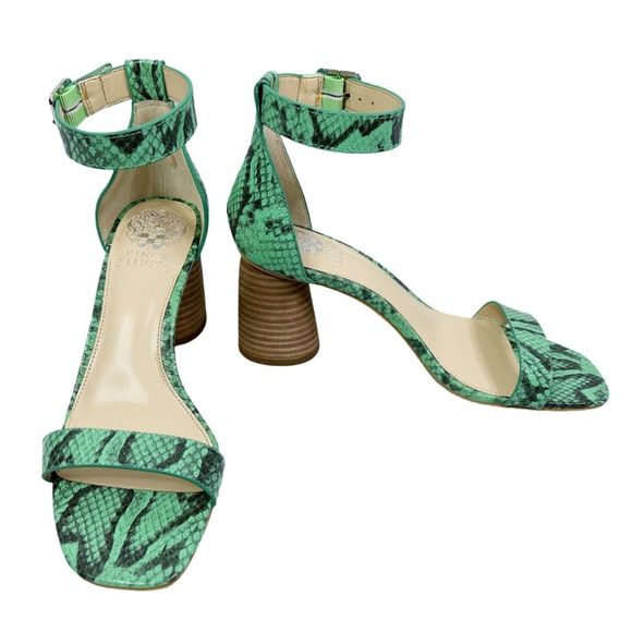 Vince Camuto Leather Two-Piece Heeled Sandals - Mejorla - Size 7.5 - Picture 3 of 10